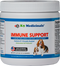 k9 medicinals immune support bottle powder form. canine wellness dietary supplement. canine cancer supplement. antioxidant and probiotic for dogs