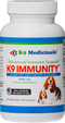 K9 Medicinals® Immune Support - K9medicinals.com. k9 medicinals immune support bottle capsule form. canine wellness dietary supplement. canine cancer supplement. antioxidant and probiotic for dogs