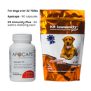 Apocaps® and K9 Immunity Plus™ - K9medicinals.com k9 immunity plus for dogs 30-70lbs 60 wafers per pack apocaps capsules apoptogen formula for dogs 90 capsules dog supplements canine cancer supplements