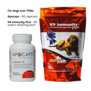 Apocaps® and K9 Immunity Plus™ - K9medicinals.com k9 immunity plus for dogs over 70lbs 90 wafers per pack apocaps capsules apoptogen formula for dogs 90 capsules dog supplements canine cancer supplements